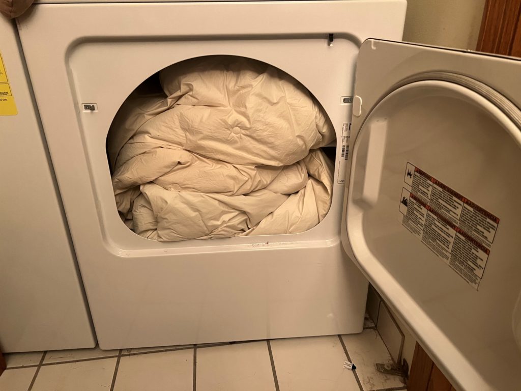 open clothes dryer